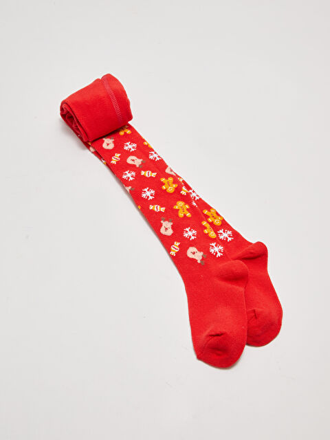 LCW Kids Yılbaşı Temalı Kız Çocuk Külotlu Çorap - W1EU48Z4-J4N