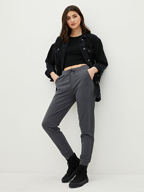 LCW Vision Elastic Waist Regular Pocket Detailed Women's Sweatpants - W1GD57Z8-JNL
