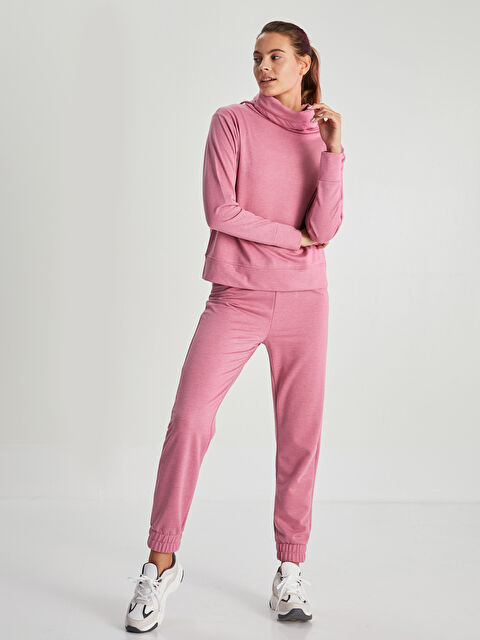 XSIDE ACTIVE Kadın Beli Lastikli Düz Jogger Eşofman Altı - W1H435Z8-UZD