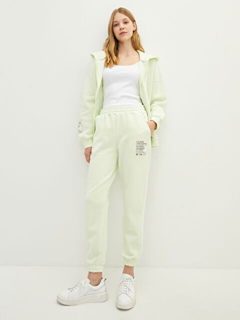 LCW Vision Tiskane Ženske Debele Trenirke s Džepovima i Elastičnim Strukom - W1HD21Z8-FDT