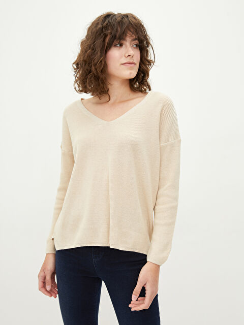 LCW Vision Žena BEŽ Džemper  - W1HP83Z8-KNF