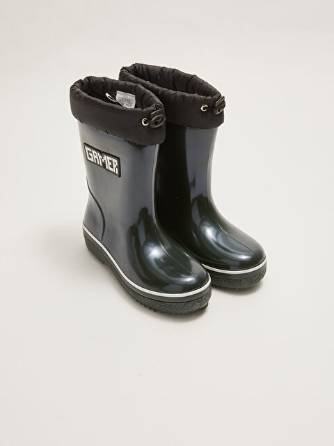 LCW STEPS أحذية مطر الأولاد بأربطة مطبوعة مرنة