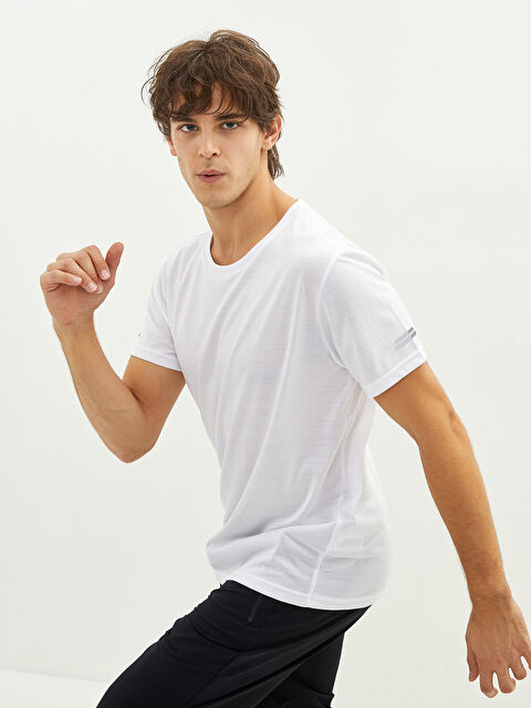 XSIDE ACTIVE تیشێرتی وەرزشی قۆڵ کورت یه‌خه‌ خڕ بۆ پیاوان - W1JK31Z8-FFB