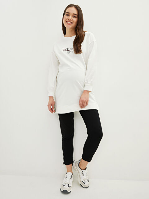 LCWAIKIKI Maternity Karın Panelli Beli Lastikli Düz Cep Detaylı Hamile Eşofman Altı - W1LC19Z8-CVL