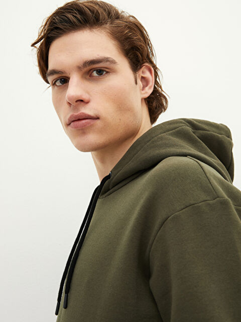 XSIDE Muškarac TAMNO ZELENA Dukserica sa kapuljačom - W1LV87Z8-MGL