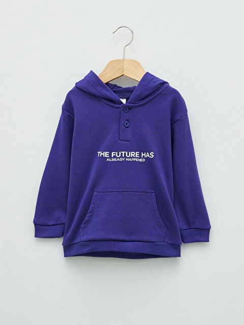 XSIDE Hooded Long Sleeve Printed Baby Boy Sweatshirt - S20125Z1-HPR
