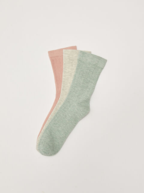 LCW DREAM Chaussettes de Cheville Unies pour Femmes Lot de 3 Pièces - S20278Z8-LA4