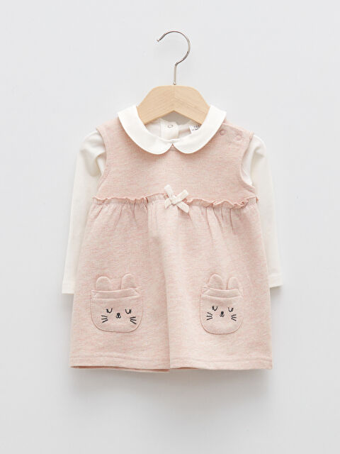 LCW baby Embroidery Detailed Blouse and Dress for Baby Girl - S20416Z1-FWH