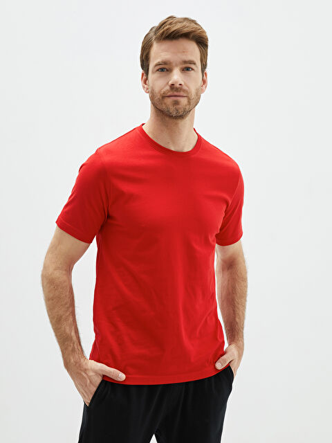 LCWAIKIKI Basic Crew Neck Jersey Men's T-Shirt - S20837Z8-HJY