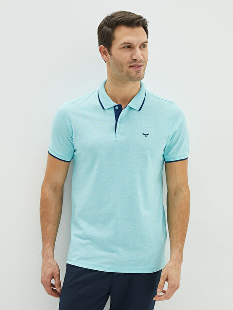 LCWAIKIKI Basic Polo Neck Short Sleeve Pique Men's T-Shirt - S20842Z8-DWY