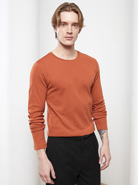 LCWAIKIKI Classic Crew Neck Long Sleeve Basic Men's T-shirt - S20902Z8-H5R