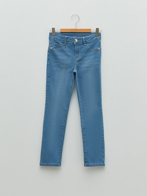 LCW Kids Slim Fit Girl Denim Trousers - S21022Z4-H45
