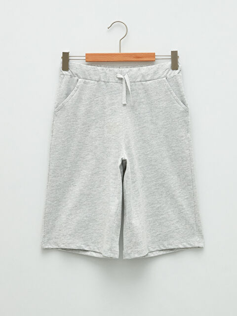 LCW Kids برمودا بناتي بخصر مطاطي بسيط - S21257Z4-CT3