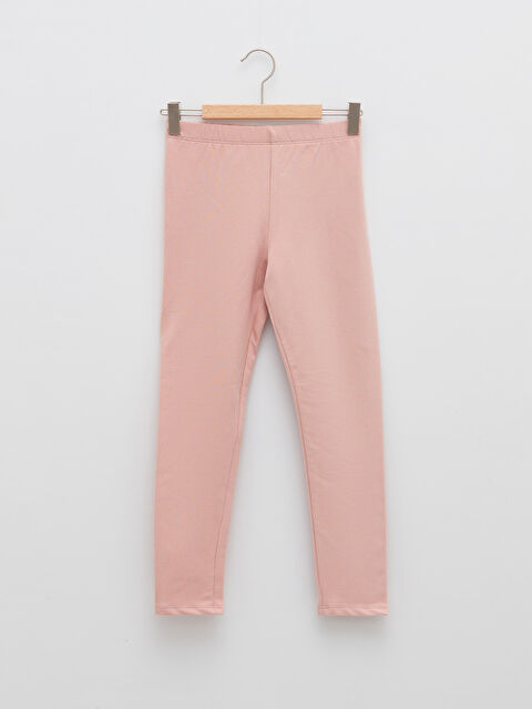 LCW Kids Elastic Waist Basic Girl Long Tights - S21304Z4-FLK