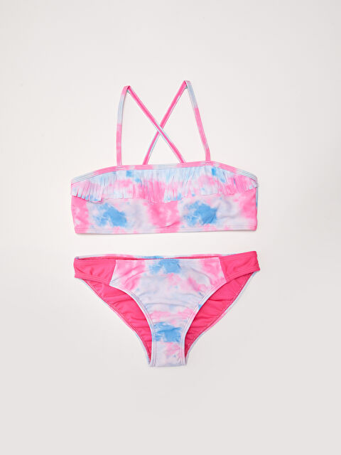 LCW Kids Esnek Kumaştan Baskılı Kız Çocuk Bikini - S21840Z4-LT4