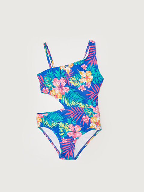 LCW Kids ملابس سباحة مطبوعة للبنات من قماش مرن - S22168Z4-LQQ