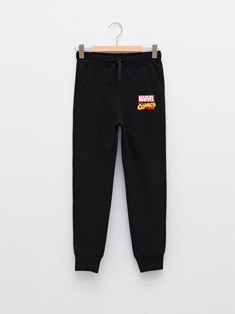 LCW Kids Elastic Waist Marvel Printed Boy Jogger Sweatpants - S22672Z4-CVL