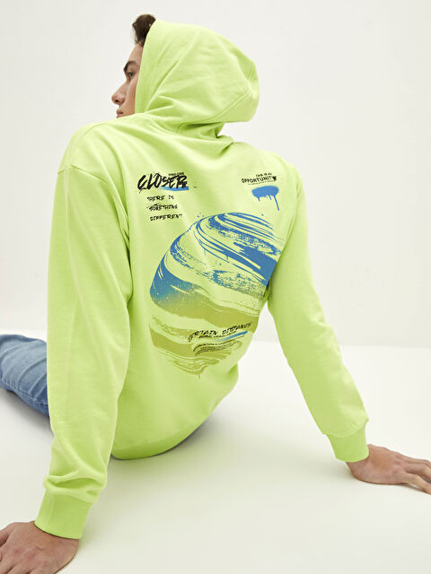 XSIDE Long Sleeve Printed Men's Hoodie - S22839Z8-FZ1