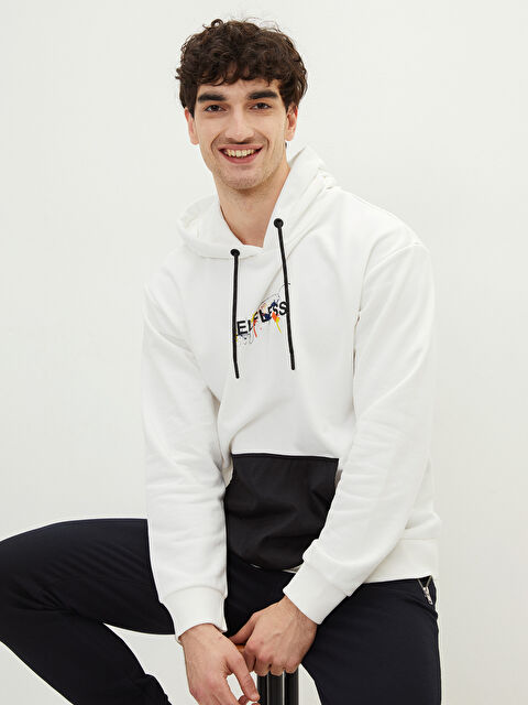 XSIDE Long Sleeve Printed Men's Hoodie - S23015Z8-R5B