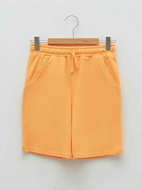 LCW Kids Elasticated Waist Basic Boys' Shorts - S23243Z4-FLS