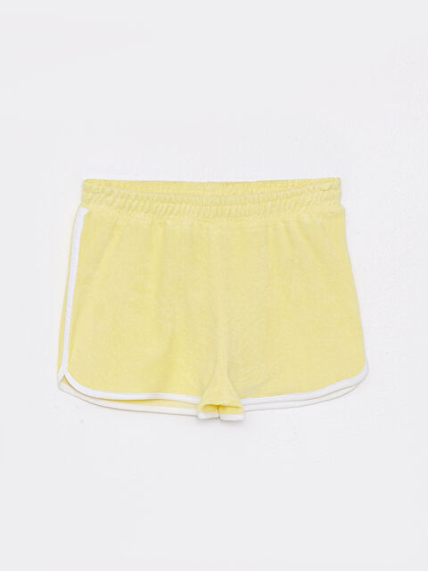 LCW Kids Beli Lastikli Basic Kız Çocuk Deniz Şortu