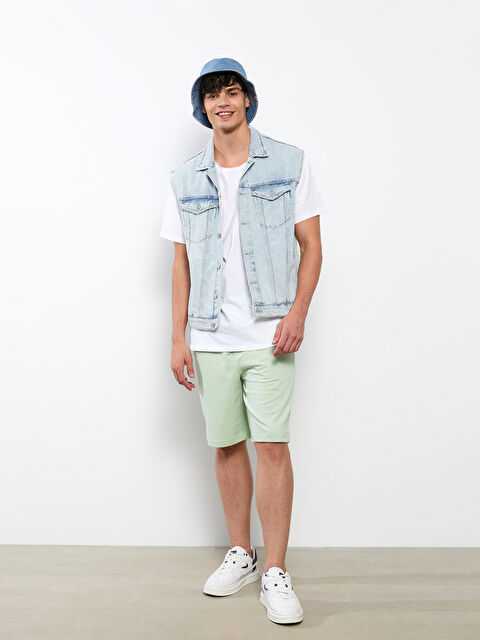 XSIDE شورت رجالي محبوك بنقشة قياسية - S23456Z8-FJX