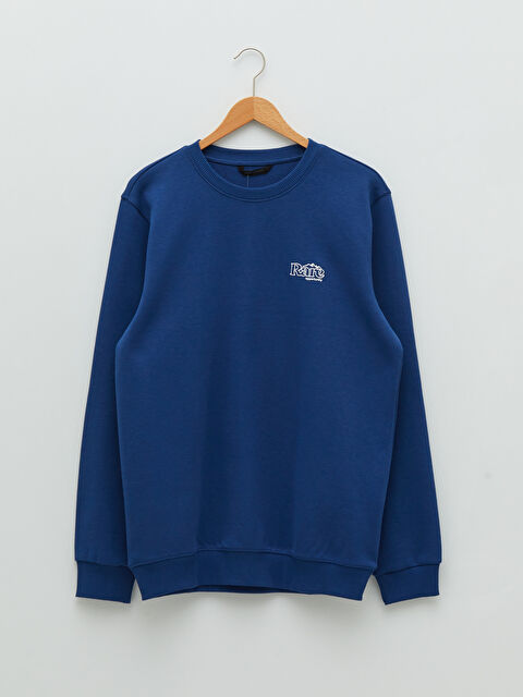 XSIDE Crew Neck Long Sleeve Printed Men's Sweatshirt - S23601Z8-HEU