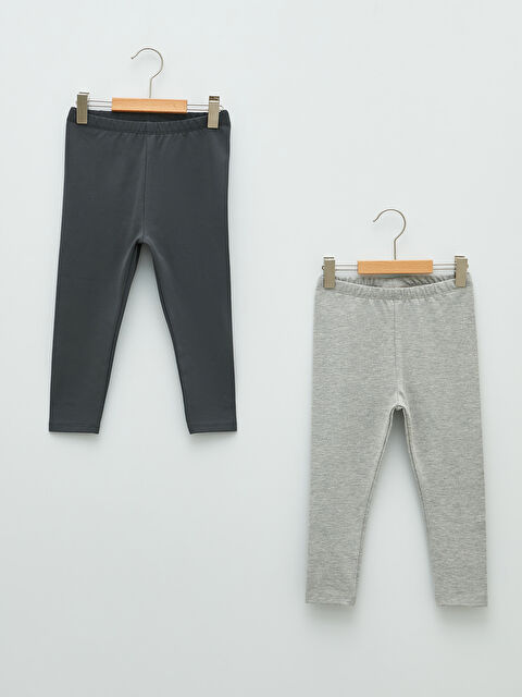 LCW baby Basic Elastic Waist Baby Boy Tights 2 Pack - S23878Z1-HGL