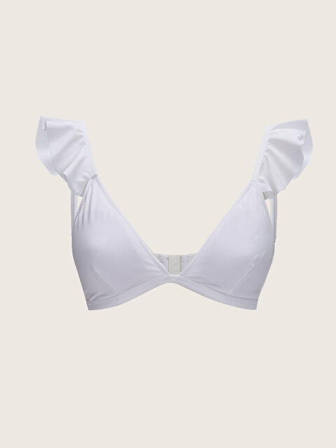 LCW DREAM Women's Ruffle Detail Plain Bikini Top - S23977Z8-FFB