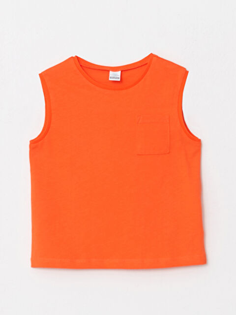 LCW baby Crew Neck Basic Cotton Baby Boy Singlet - S24437Z1-GQM