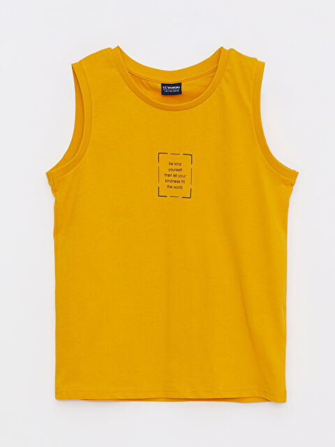 LCW Kids فيست مطبوع بياقة دائرية للأولاد - S24530Z4-G0J