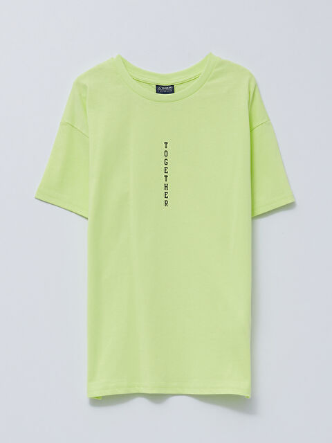 LCW Kids Crew Neck Printed Short Sleeve Boys' T-Shirt - S24537Z4-FTP