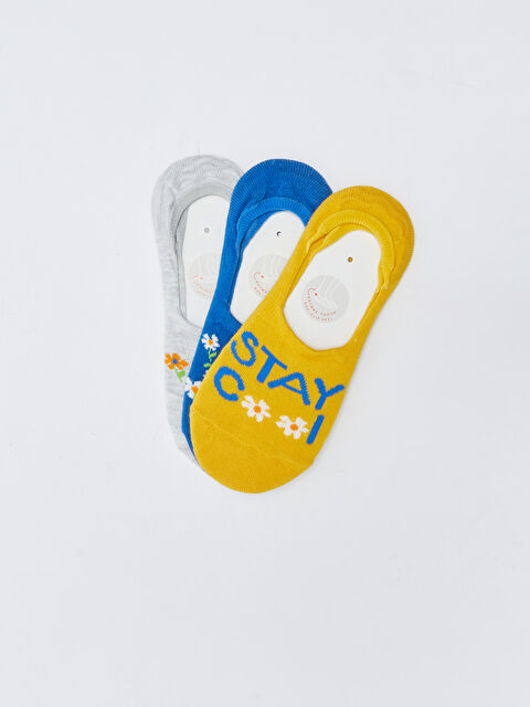 LCW DREAM Patterned Women's Invisible Socks 3-packs - S25042Z8-J5G