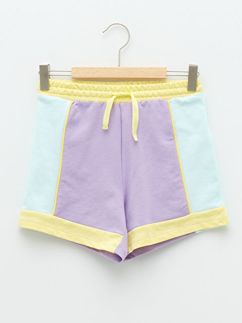 LCW Kids شورت بلوك الألوان للبنات بخصر مرن - S25695Z4-KYB