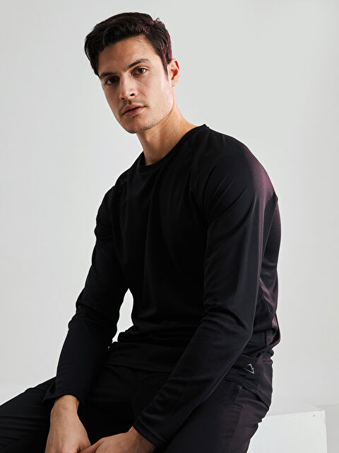 LCW OUTDOOR Crew Neck Long Sleeve Men's T-Shirt - S25739Z8-CVL