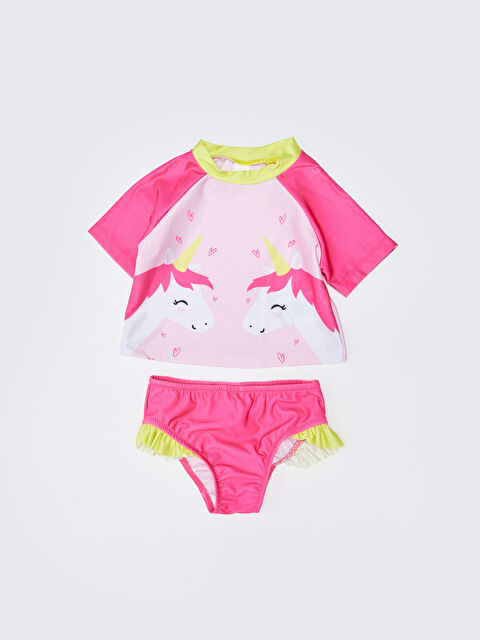 LCW baby Ensemble Bikini Bébé Fille 2 Pièces Imprimé En Tissu Souple - S25997Z1-QK8