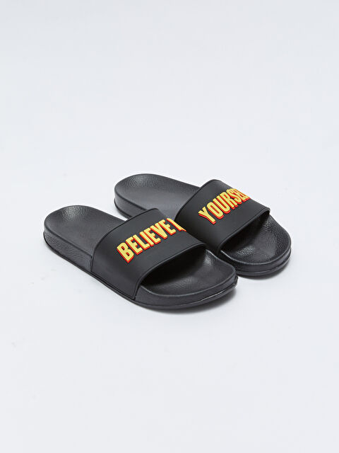 LCW STEPS Тапочки мужские с текстовым принтом - S26033Z8-HUC