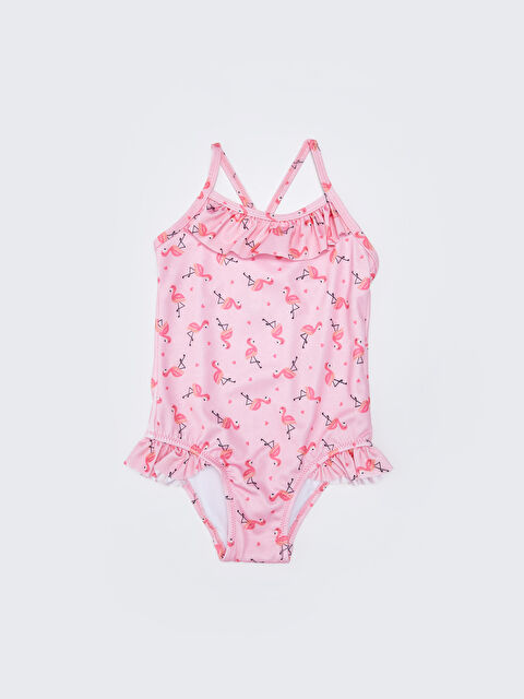 LCW baby Esnek Kumaştan Baskılı Kız Bebek Mayo - S26060Z1-LT4