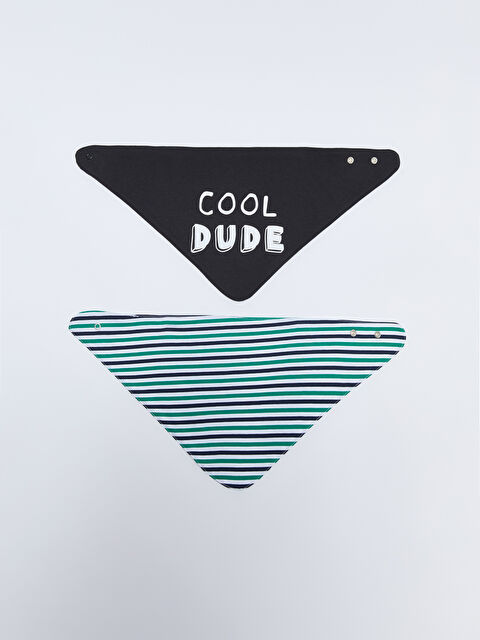 LCW baby Printed Baby Boys' Bib 2 Pack - S26073Z1-LFT