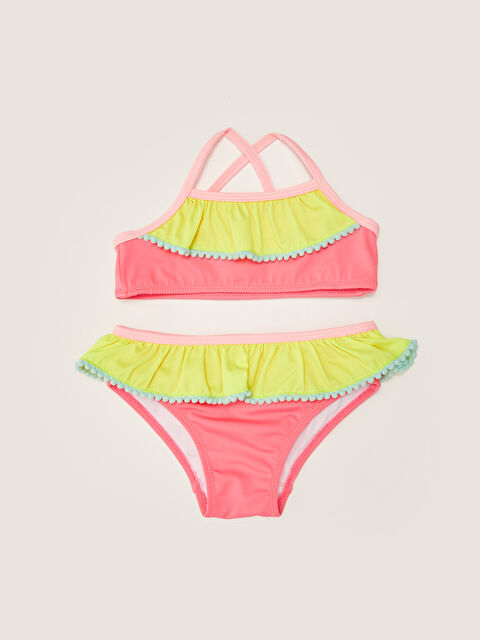 LCW baby Baby Girl Bikini Set Made of Flexible Fabric, 2 Pieces - S26100Z1-HXS