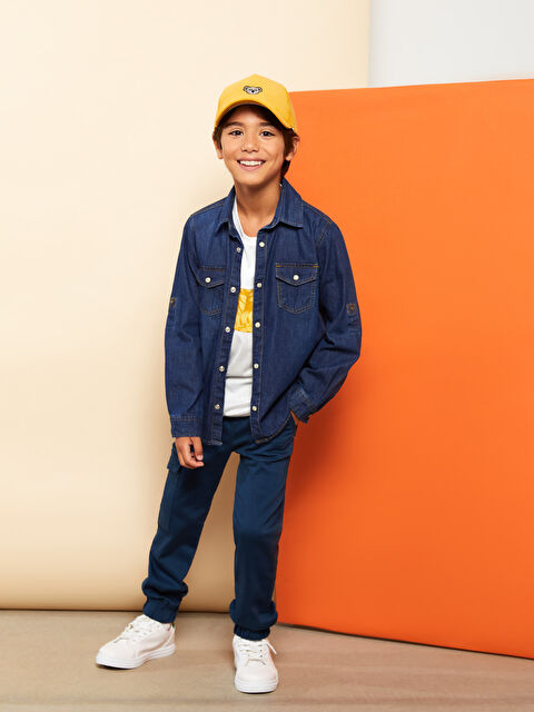 LCW Kids Crew Neck Printed Short Sleeve Cotton Boy T-shirt - S26104Z4-R9J