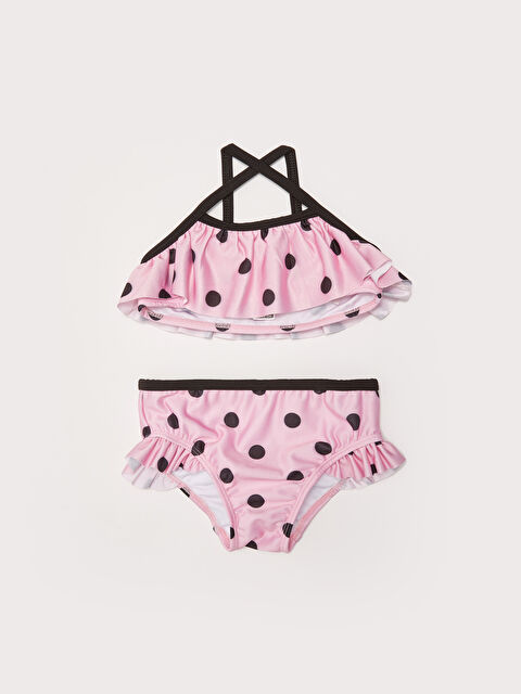 LCW baby Esnek Kumaştan Baskılı Kız Bebek Bikini Takımı - S26121Z1-LT7