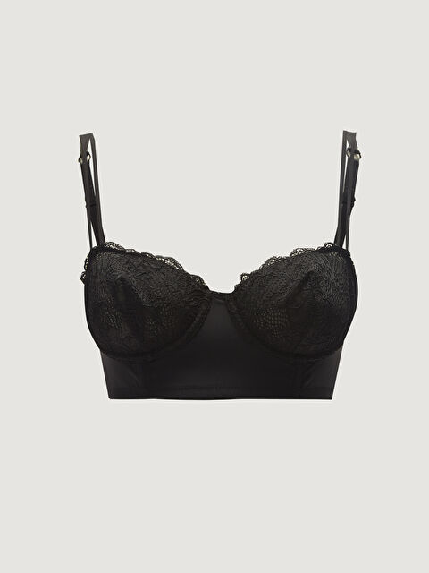 LCW DREAM Underwire Non-Padded Lace Detailed Fantasy Bra - S26256Z8-CVL