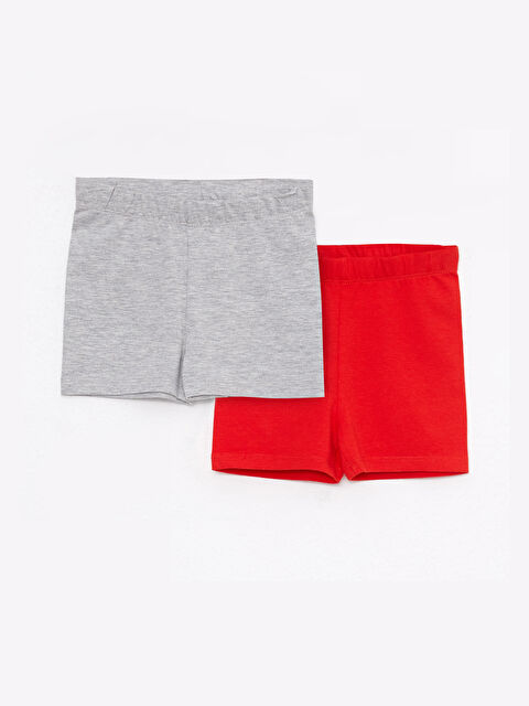 LCW baby Leggings Bébé Fille Basiques en Coton avec Taille Élastique Lot de 2 - S26362Z1-CT3