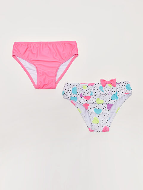 LCW baby Elastic Waist Printed Baby Girl Bikini Bottom 2 Pieces - S26449Z1-LU7
