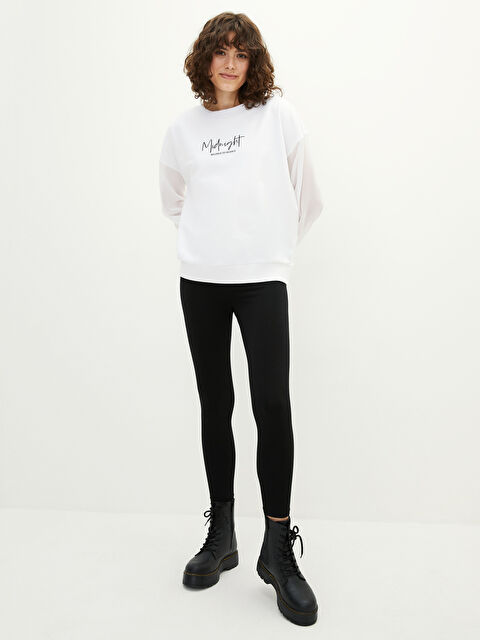 LCW Vision ليجن سادة بخصر مرن للسيدات - S26589Z8-RQN