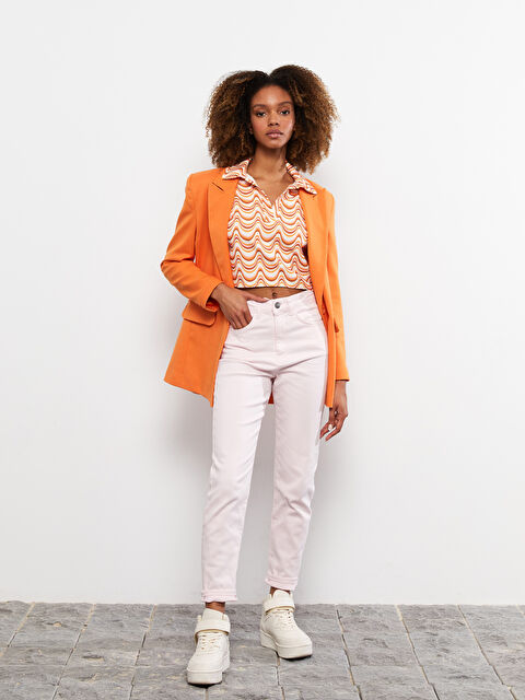 LCW Vision Normal Waist Slim Fit Straight Pocket Detailed Gabardine Women's Trousers - S27143Z8-FZZ