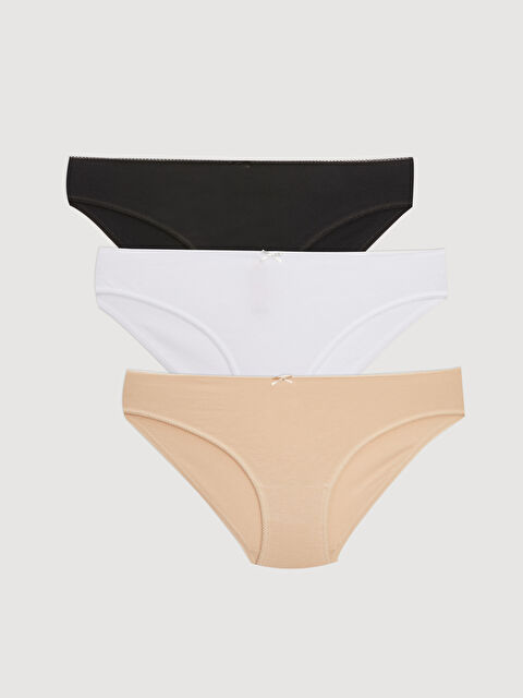 LCW DREAM Düz Bikini Külot 3'lü Paket