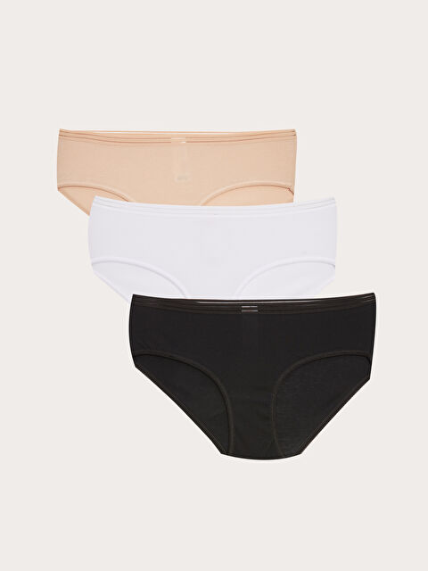 LCW DREAM Düz Hipster Külot 3'lü Paket