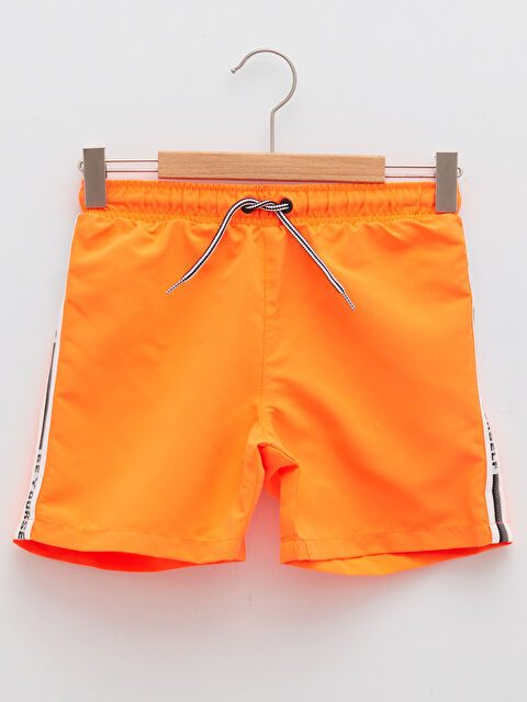 LCW Kids Baskılı Hızlı Kuruyan Erkek Çocuk Deniz Şortu